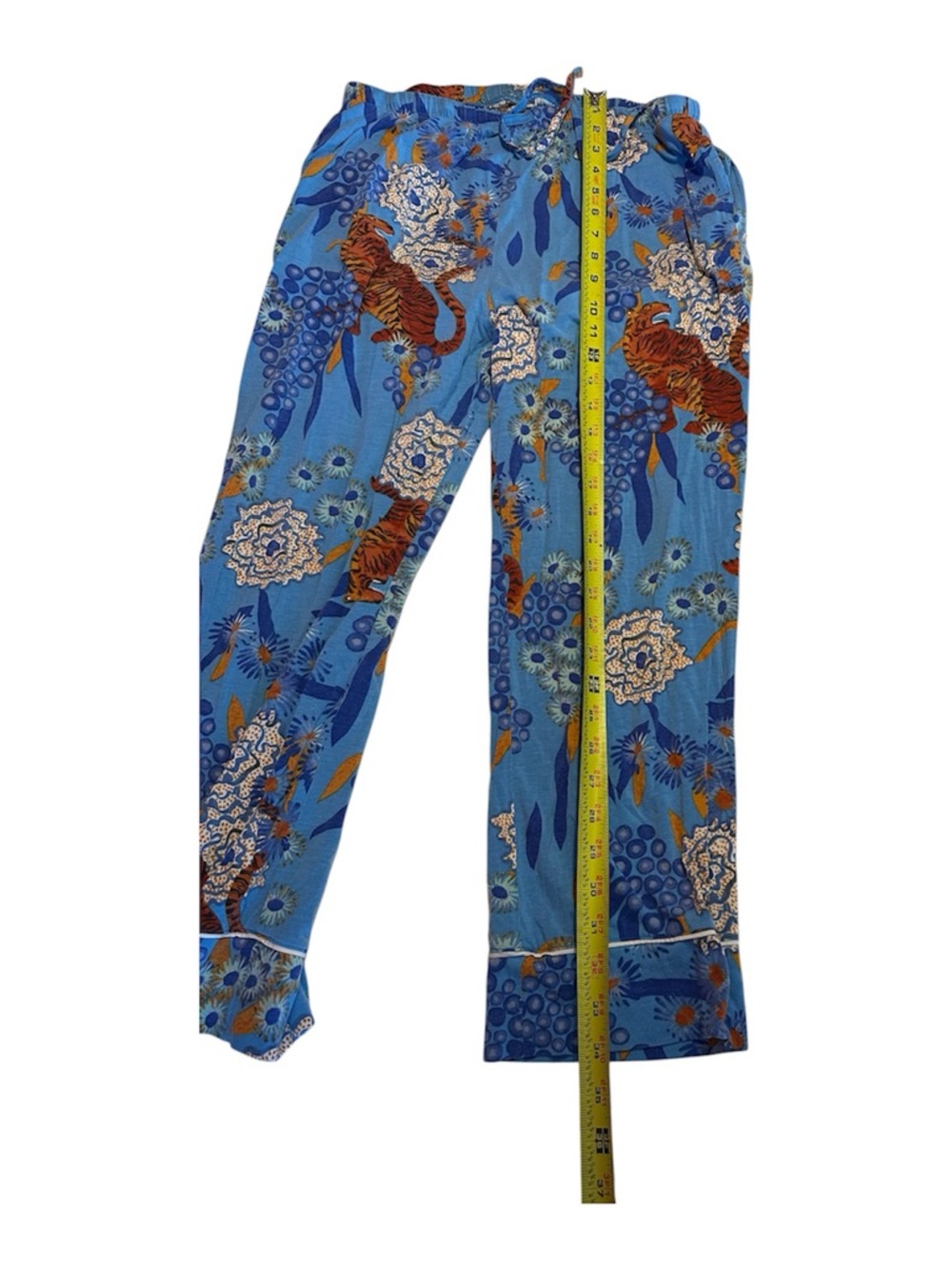 The Cat's Pajamas Set Women’s Medium Pima Cotton Tiger Top & Pants - Picture 4 of 7